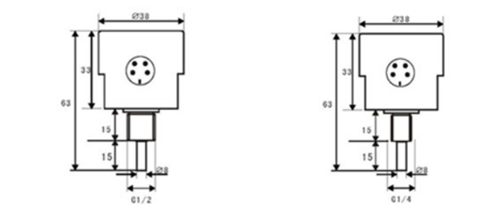 不銹鋼小型兩燈熱導(dǎo)式流量開(kāi)關(guān)NK-55